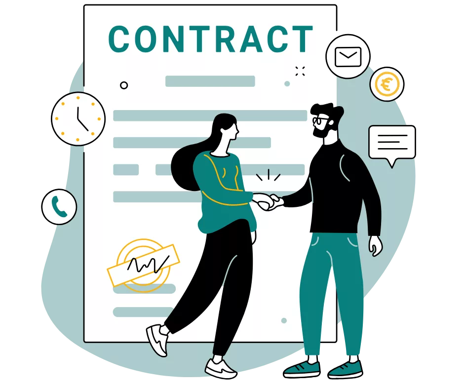 Professionnels ayant conclu un contrat