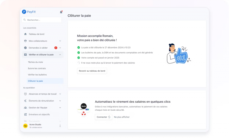 Préparation de la paie - Payfit