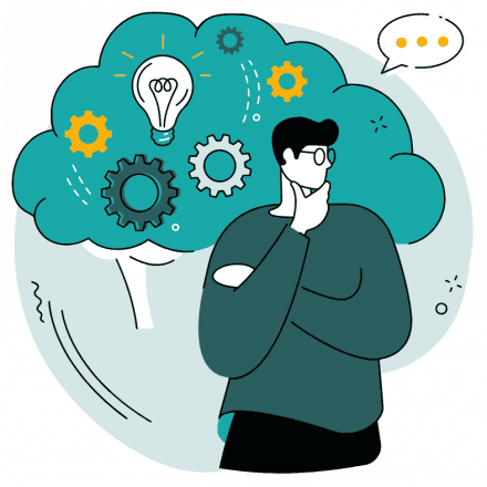 Personne qui réfléchit